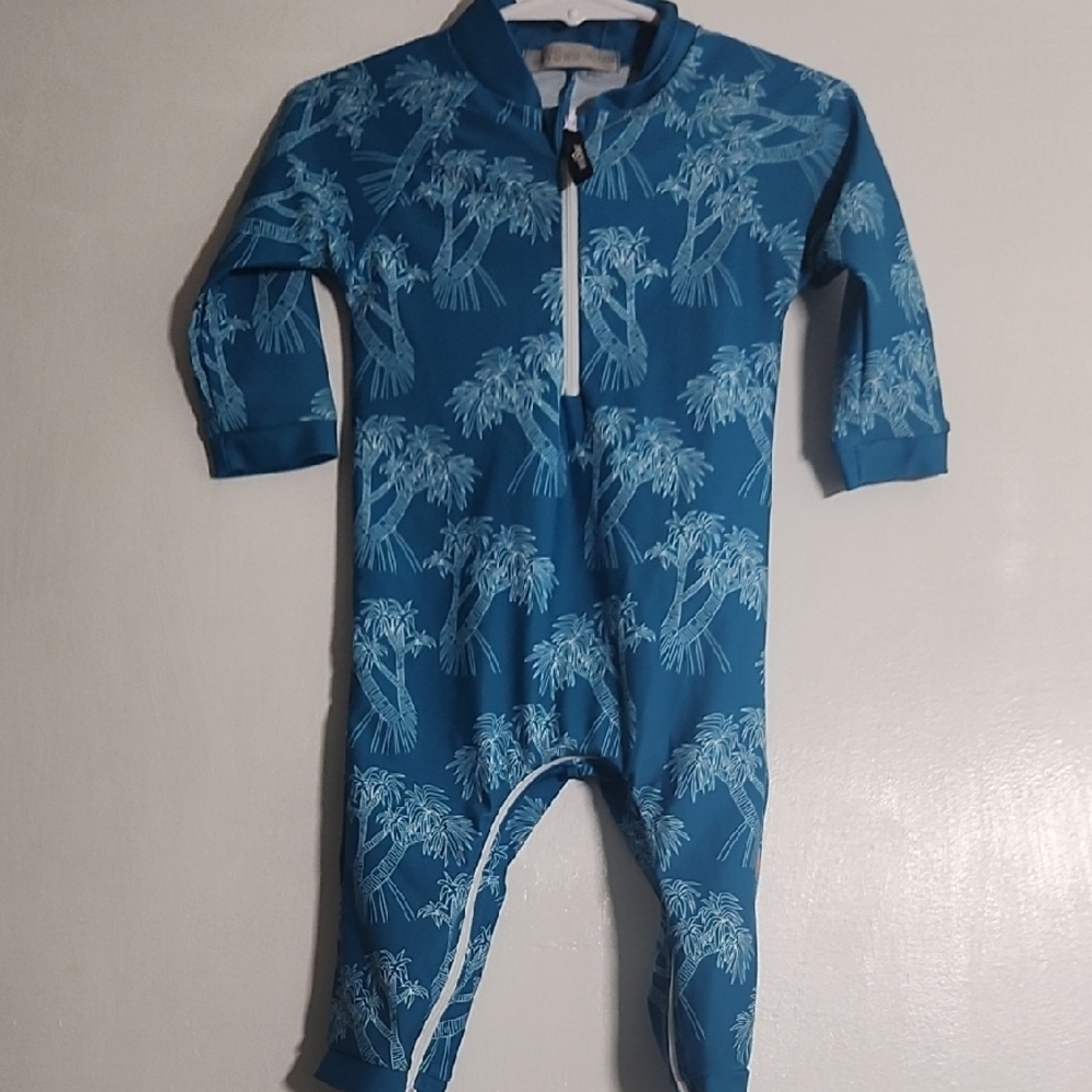 Tropical Blue Kids Footie